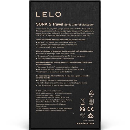 LELO - SONA 2 TRAVEL MASAJEADOR SÓNICO DE CLÍTORIS MORADO - Imagen 6