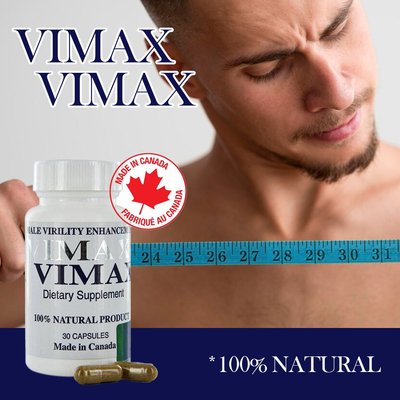 Cápsulas Vimax – 30 unidades – para el alargamiento del pene y una mejor erección