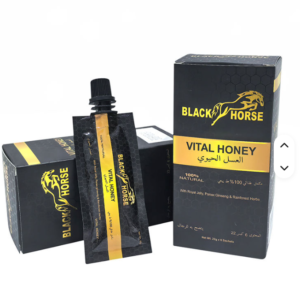 BLACK HORSE VITAL HONEY – Caja con 6 sobres