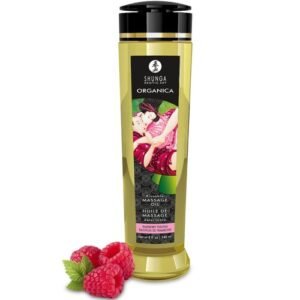 SHUNGA - ACEITE DE MASAJE ORGÁNICO FRAMBUESA 240 ML